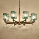 Loft Industry Modern - Elis Blue Chandelier